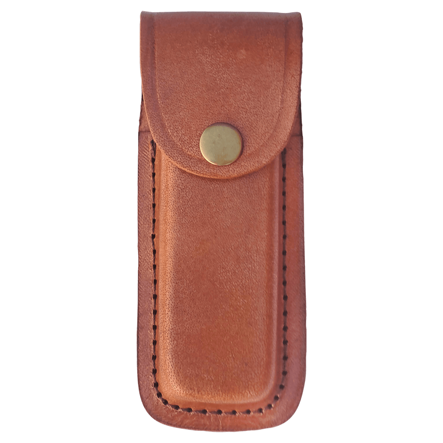 Bison River Leather Sheath with Snap Closure for Folding Knife up to 5" laser engravable