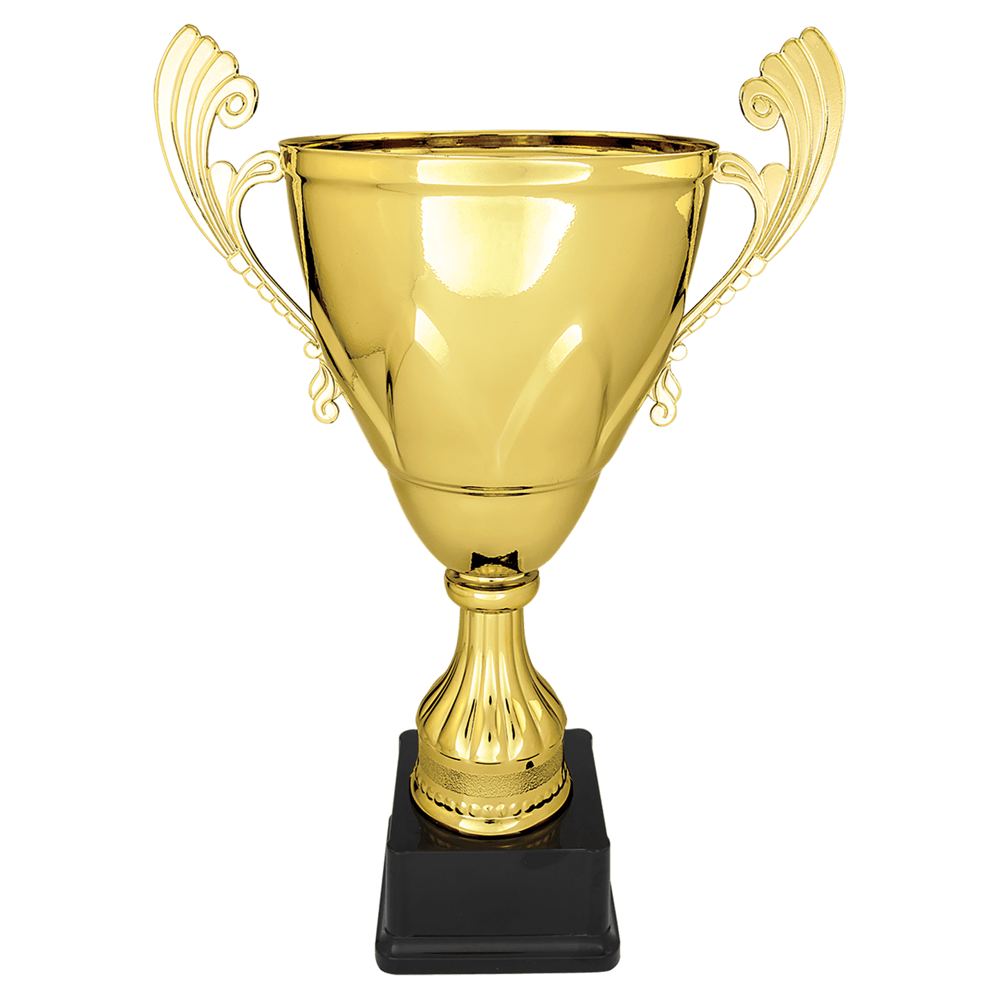 Gold 15" Completed Metal Cup on Plastic Base laser engravable cup trophy