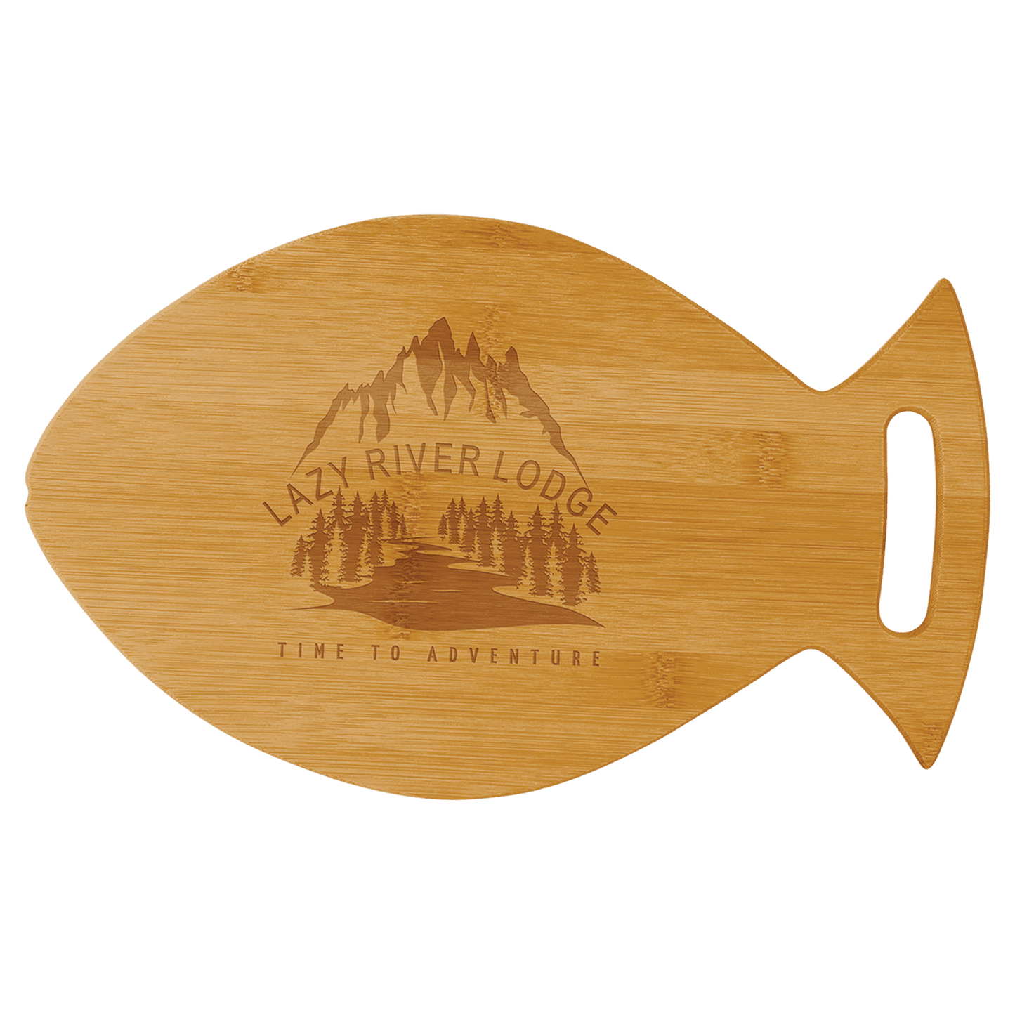 Personalized Fish Shaped Cutting Board laser engravable
