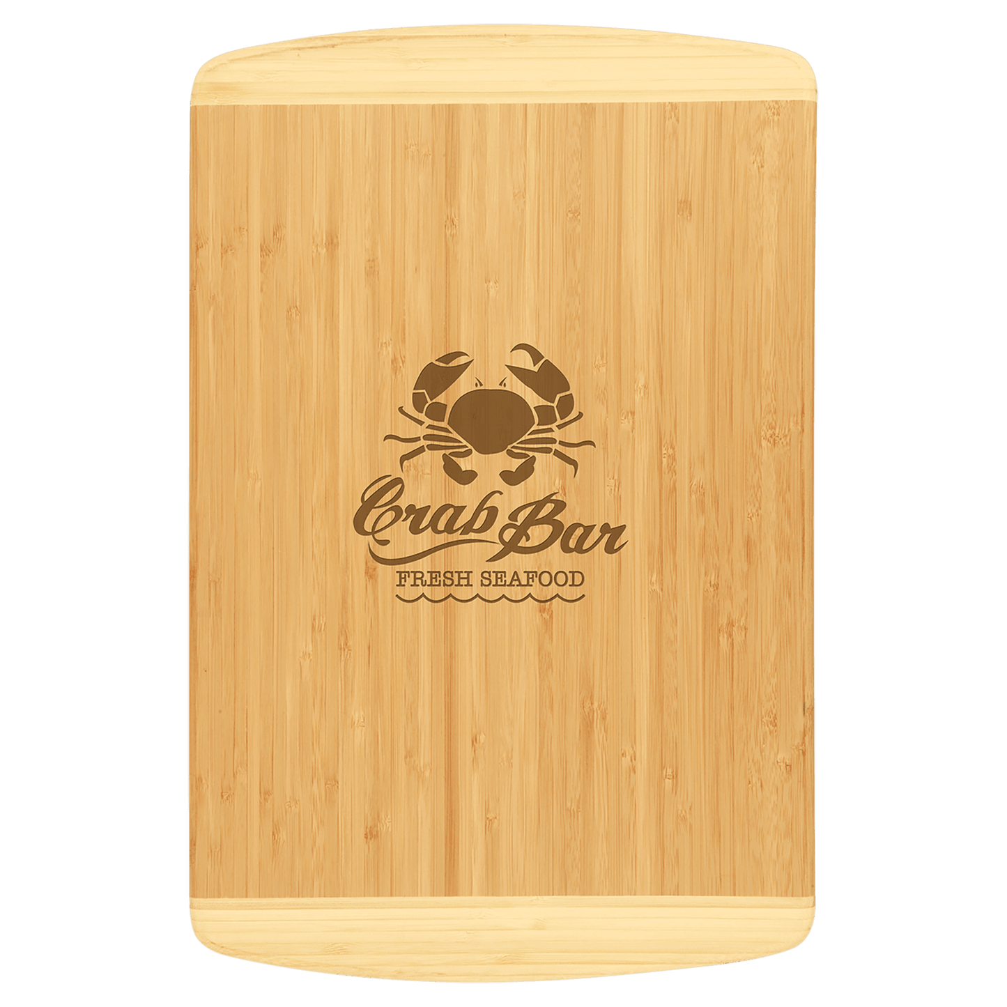 18" x 12" Bamboo 2-Tone Cutting Board