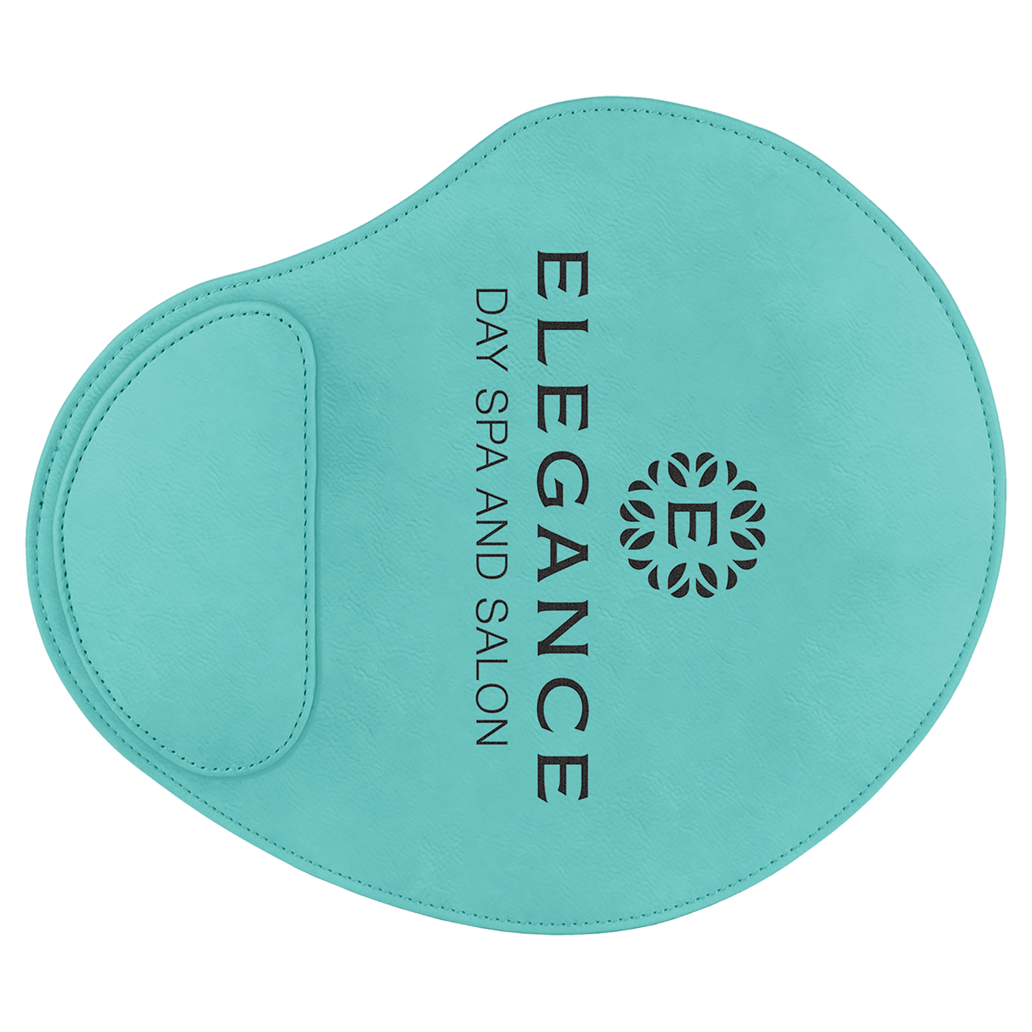 9" x 10 1/4" Teal Laserable Leatherette Mouse Pad