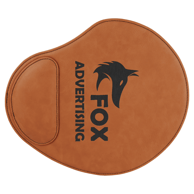 9" x 10 1/4" Rawhide Laserable Leatherette Mouse Pad