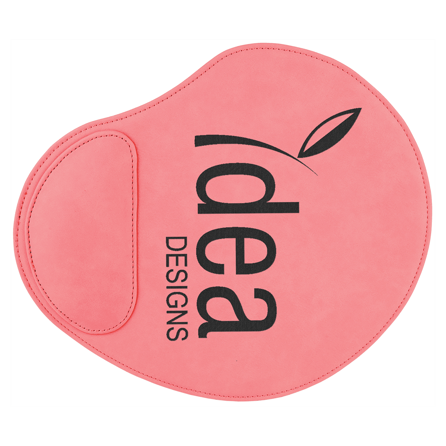 9" x 10 1/4" Pink Laserable Leatherette Mouse Pad