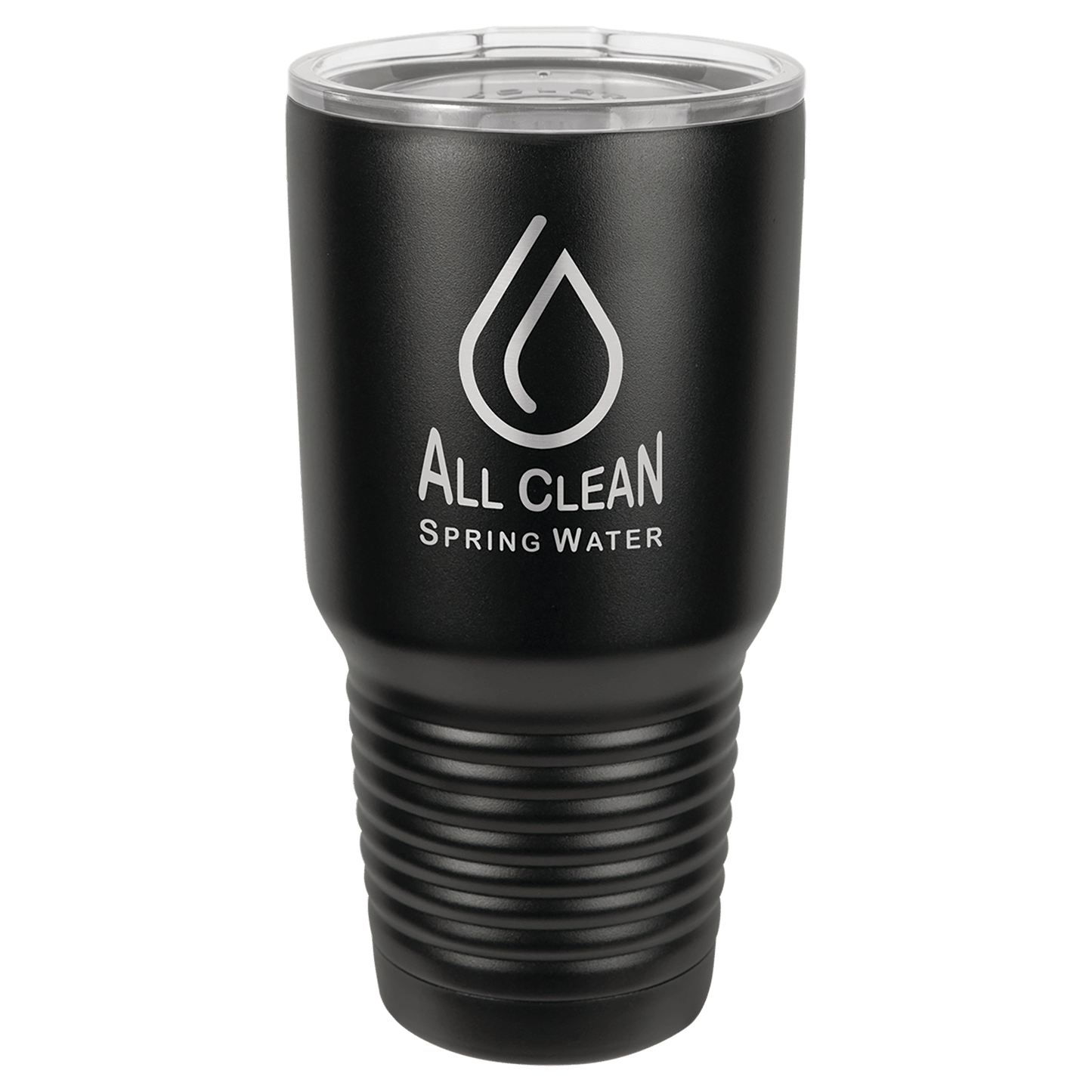 Black Polar Camel 30 oz. Full Ringneck Tumbler with Logo Lid