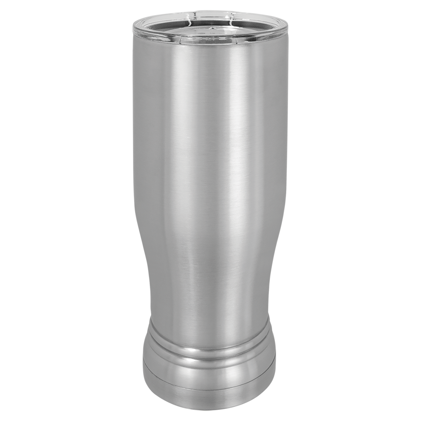 Stainless Steel 14 oz. Polar Camel Pilsner w/Clear Lid
