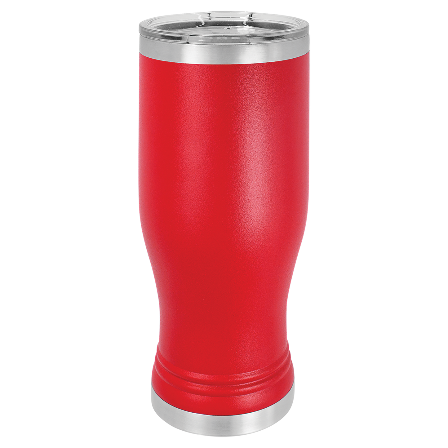 Polar Camel Red 20 oz. Pilsner with Clear Lid