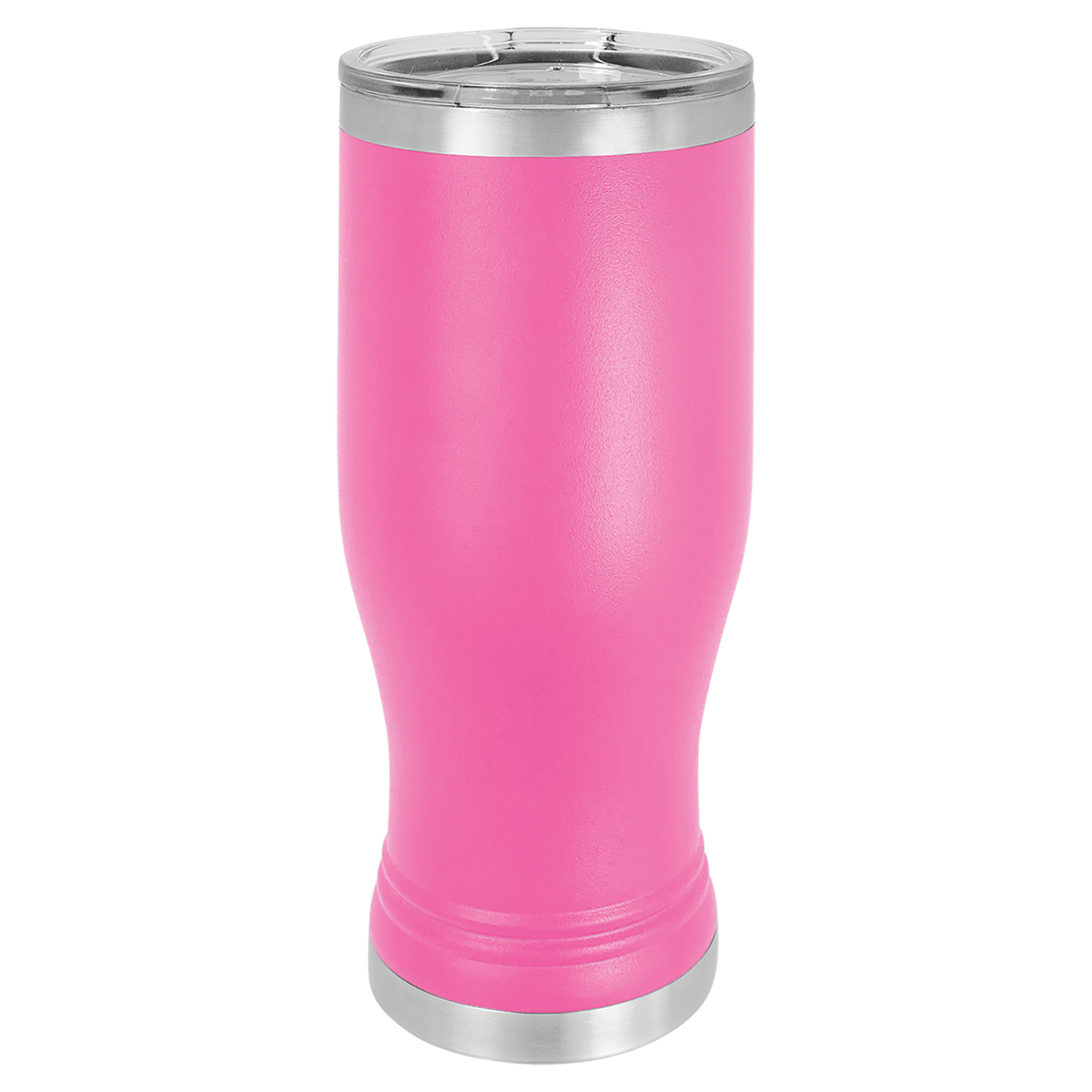 Polar Camel Pink 20 oz. Pilsner with Clear Lid