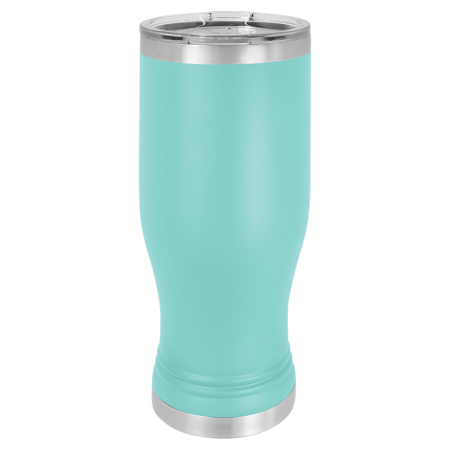 Polar Camel Teal 20 oz. Pilsner with Clear Lid