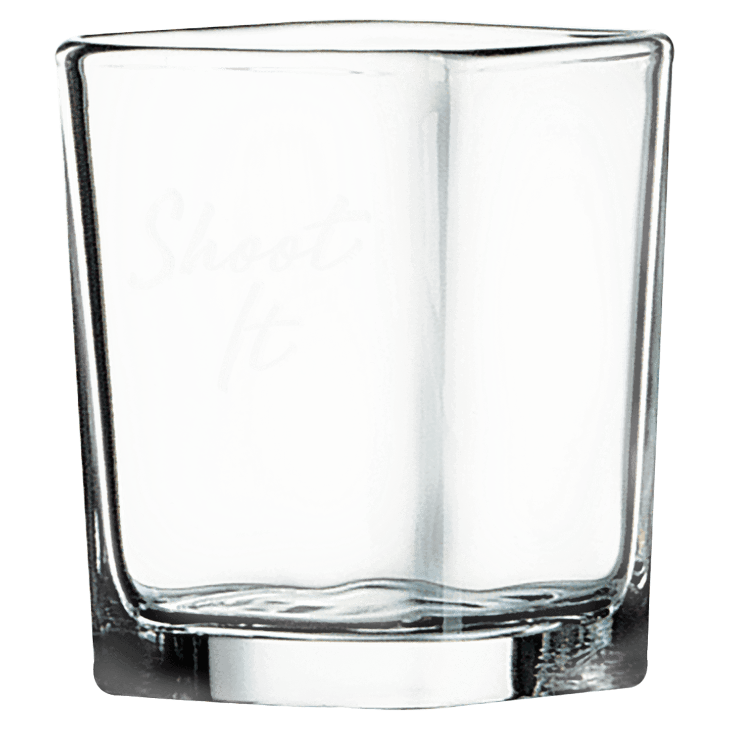 Glass Polar Camel 2 1/4 oz. Square Shot Glass laser engravable