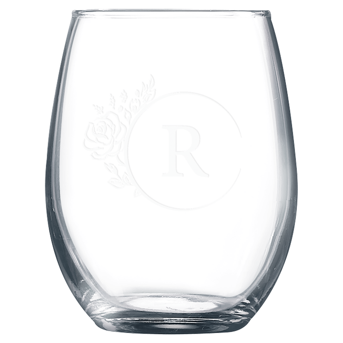 Glass Polar Camel 9 oz. Stemless Wine Glass laser engravable