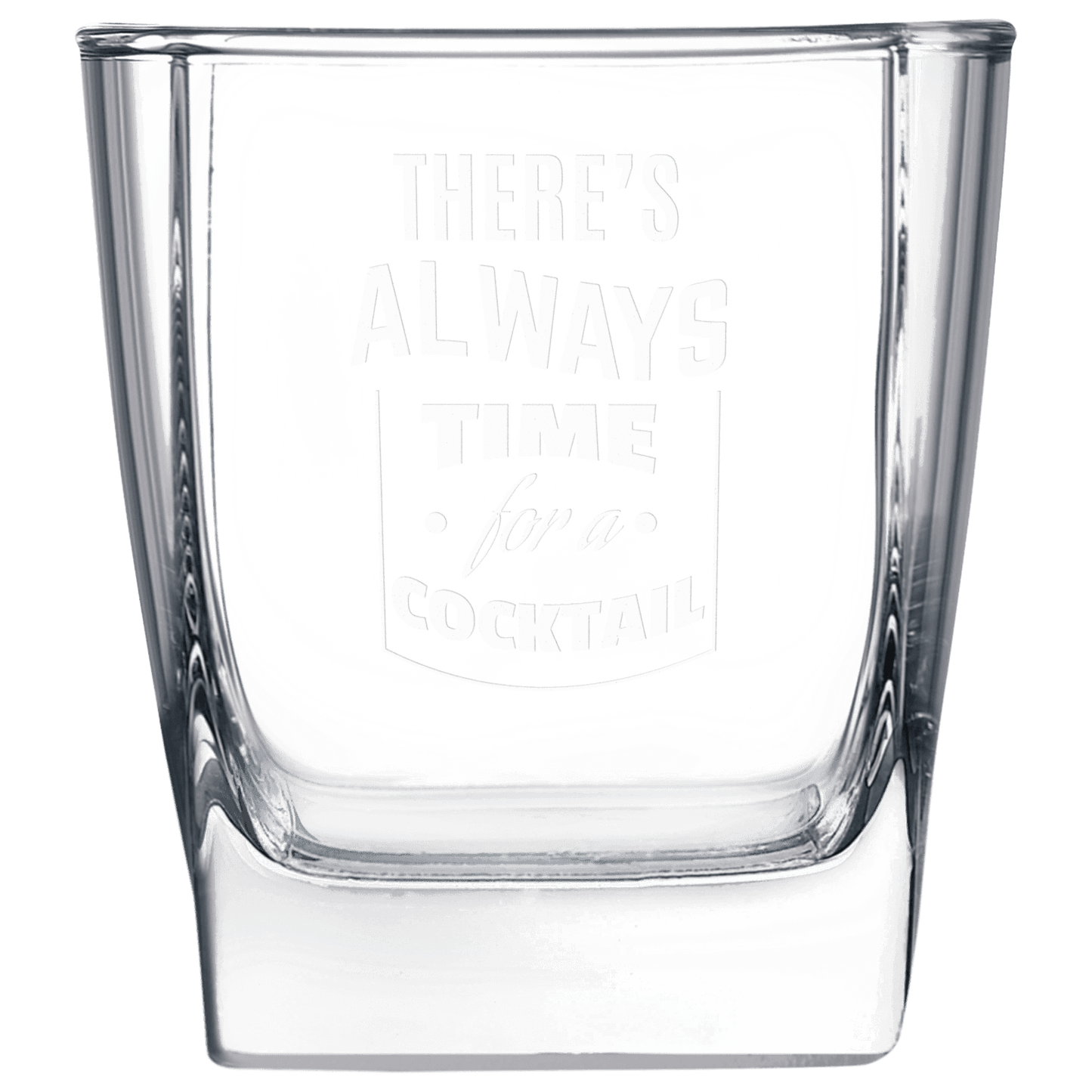 Glass Polar Camel 10 1/2 oz. Square On The Rocks Glass laser engravable