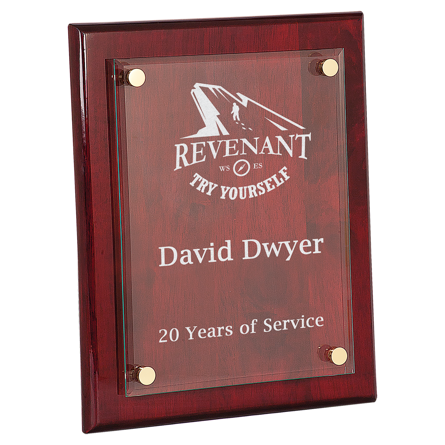 Floating Glass Plaques