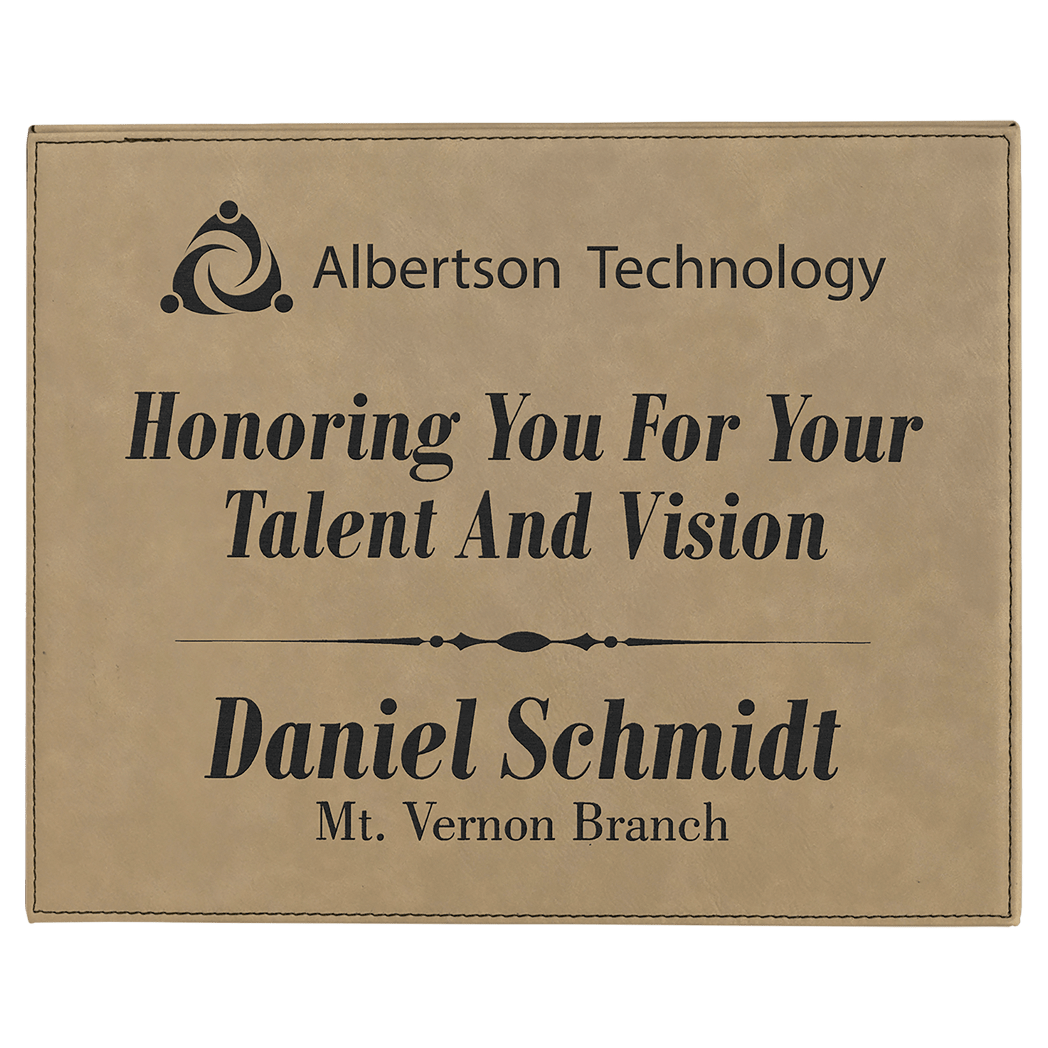 Leatherette Plaques