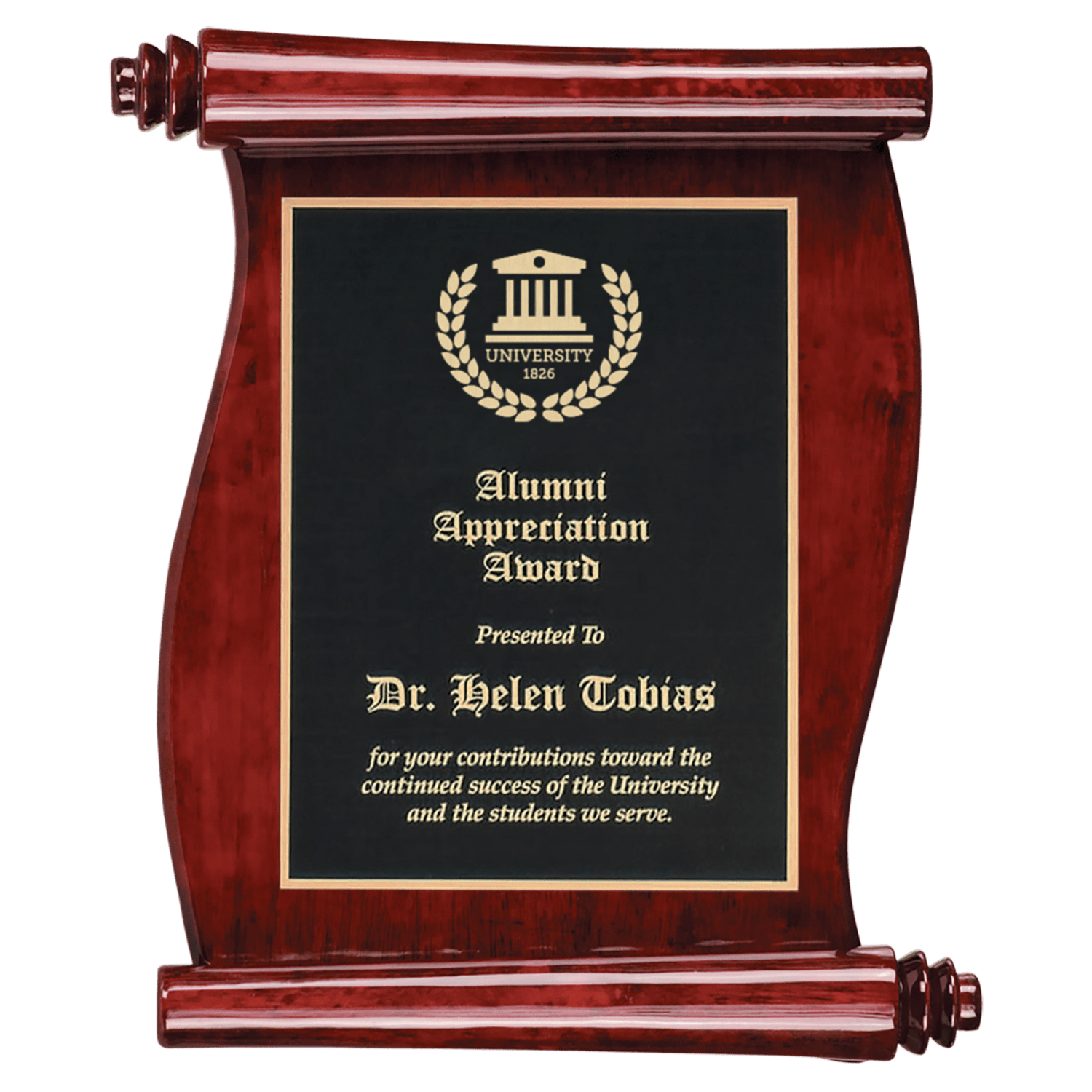 Rosewood & Piano Finish Plaques