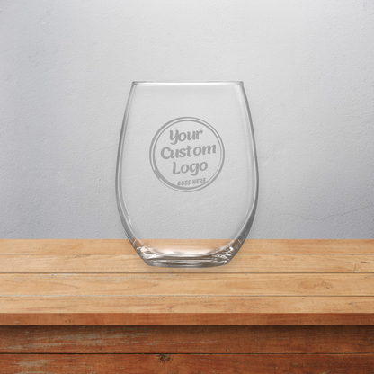 Personalized 15 oz Stemless Wine Glass