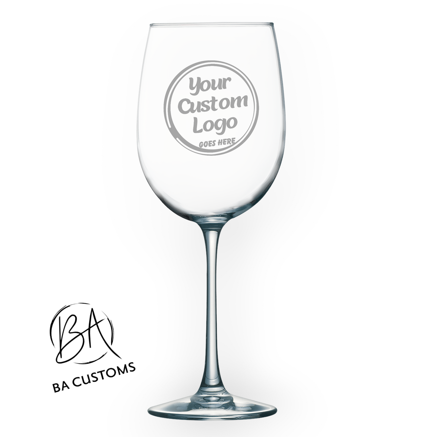 Personalized 19 oz Wine Glass