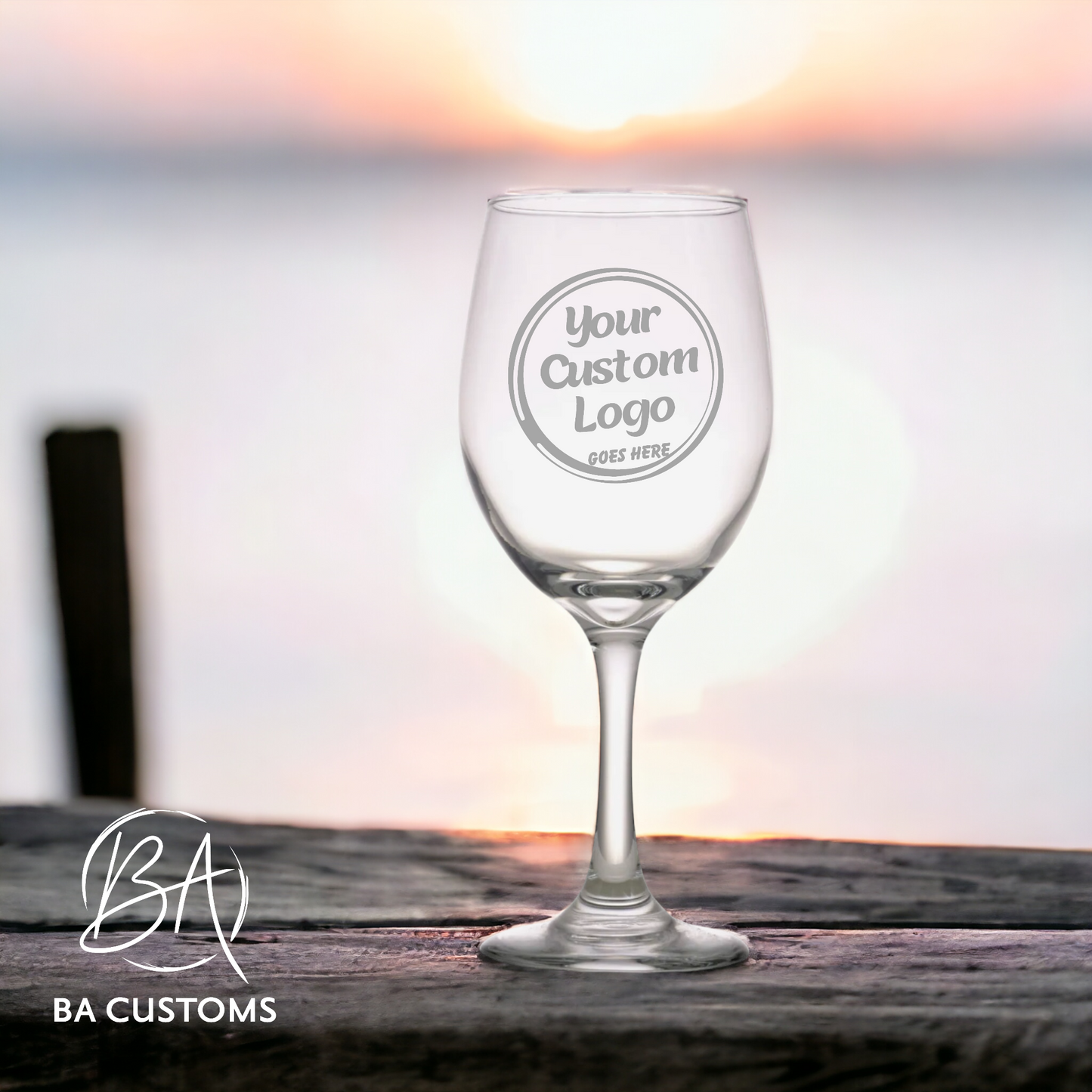 Personalized 20 oz Wine Glass