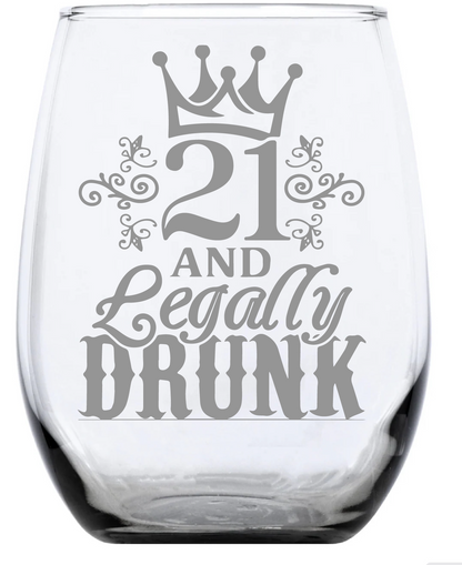 Personalized 20 oz Wine Glass