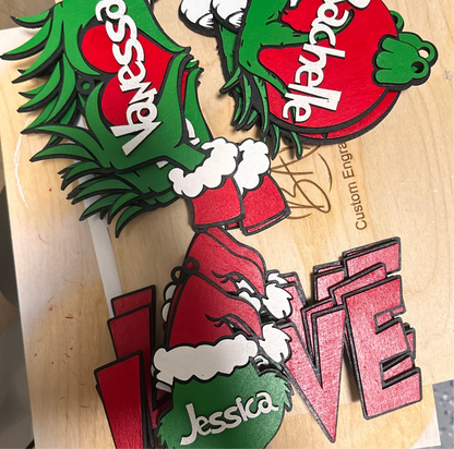 Personalize Grinch Ornament