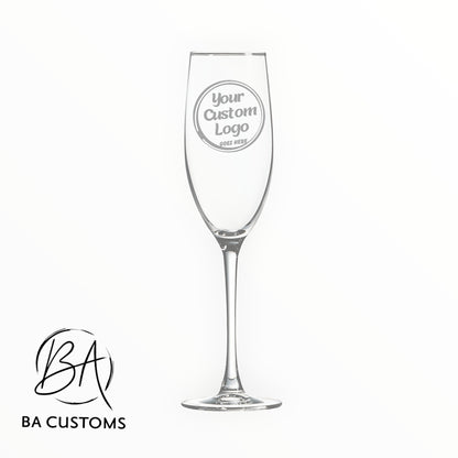 Personalized 8 oz Champagne Flute