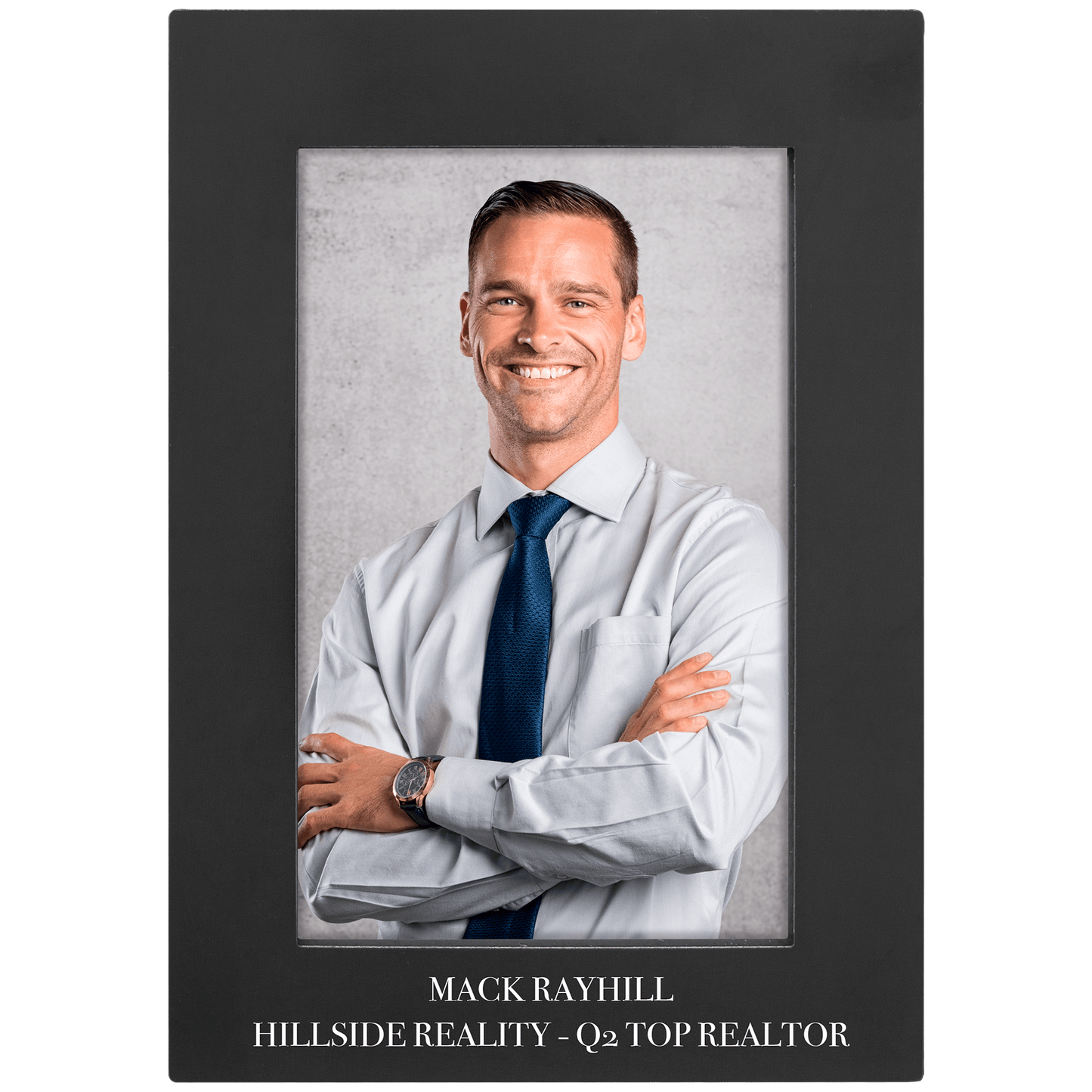 4" x 6" Black Aluminum Photo Frame