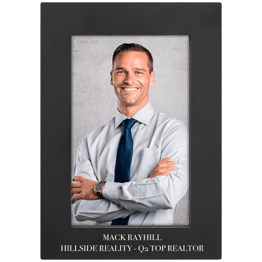 4" x 6" Black Aluminum Photo Frame