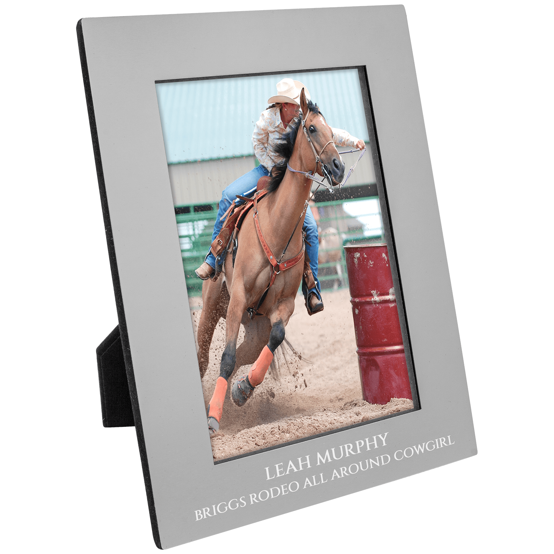 4" x 6" Gray Aluminum Photo Frame