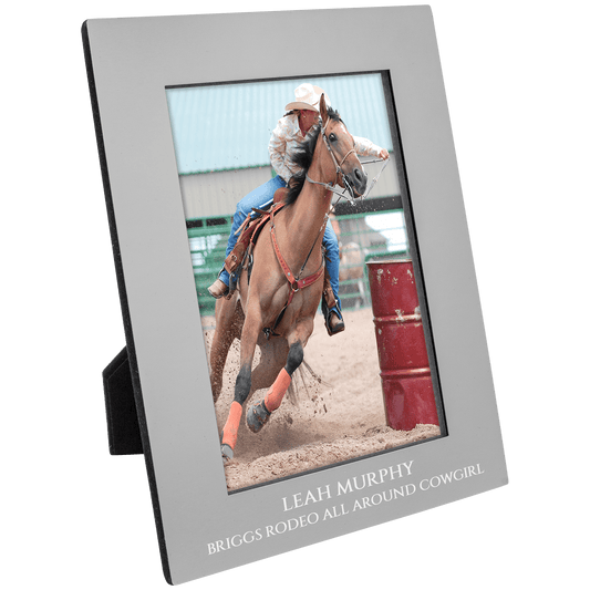 4" x 6" Gray Aluminum Photo Frame