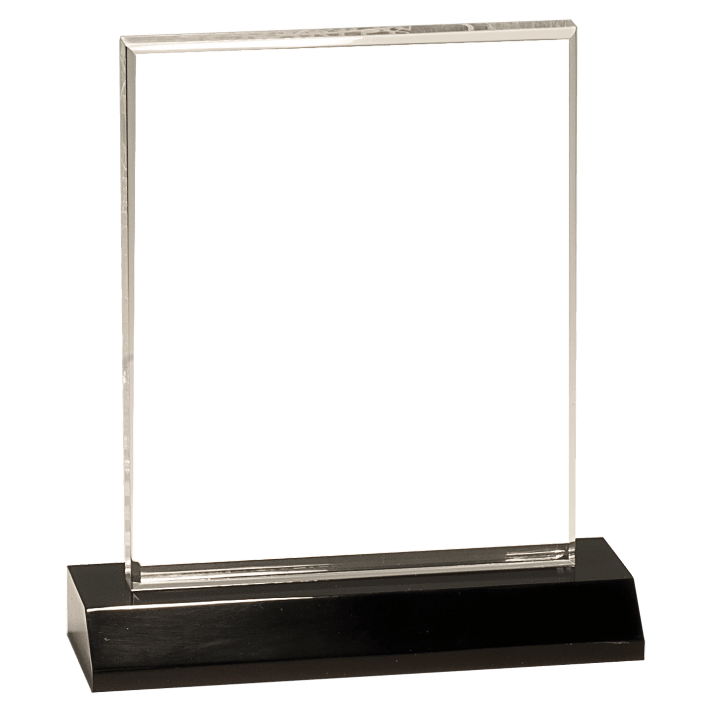 Small Clear Acrylic Square with Clear Acrylic Base