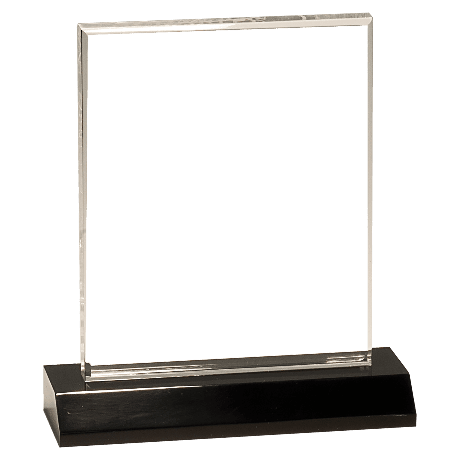 Medium Clear Acrylic Square with Clear Acrylic Base