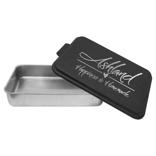 9" x 13" Aluminum Cake Pan with Black Lid