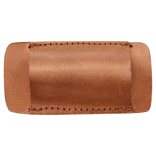 Bison River 4 1/2" Double Sided Leather Belt Sheath laser engravable