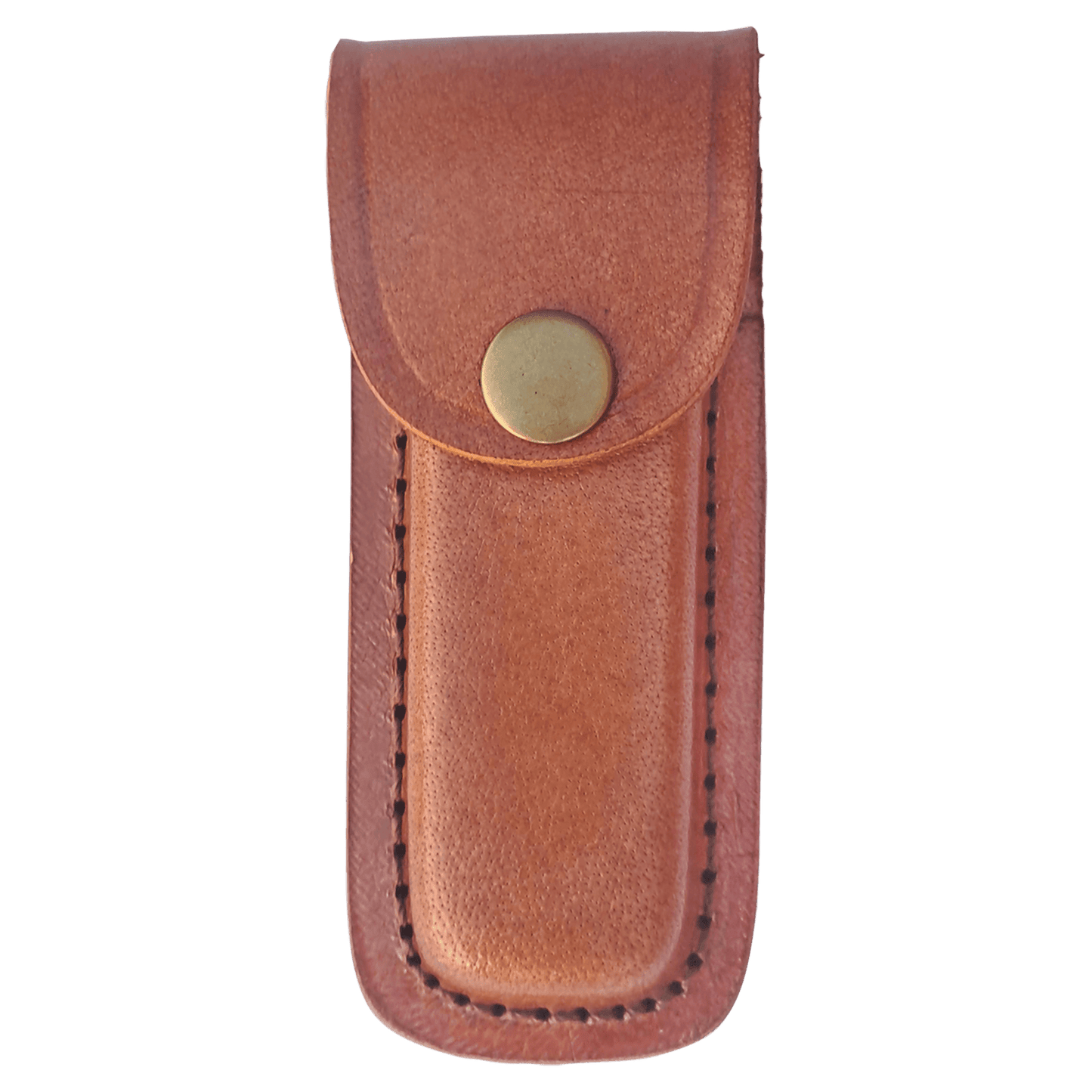 Bison River Leather Sheath with Snap Closure for Folding Knife up to 4" laser engravable