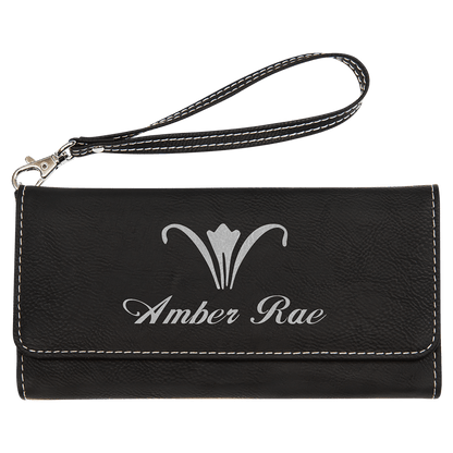 Engraved Woman's Leatherette Wallet