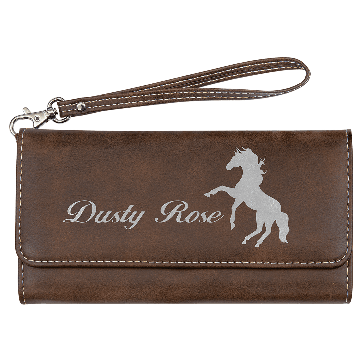 Engraved Woman's Leatherette Wallet