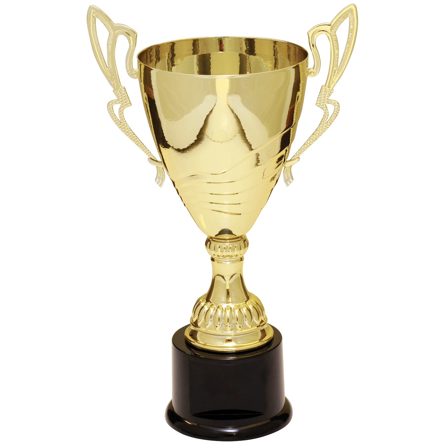 12" Completed Metal Cup Trophy on Plastic Base laser engravable cup trophy