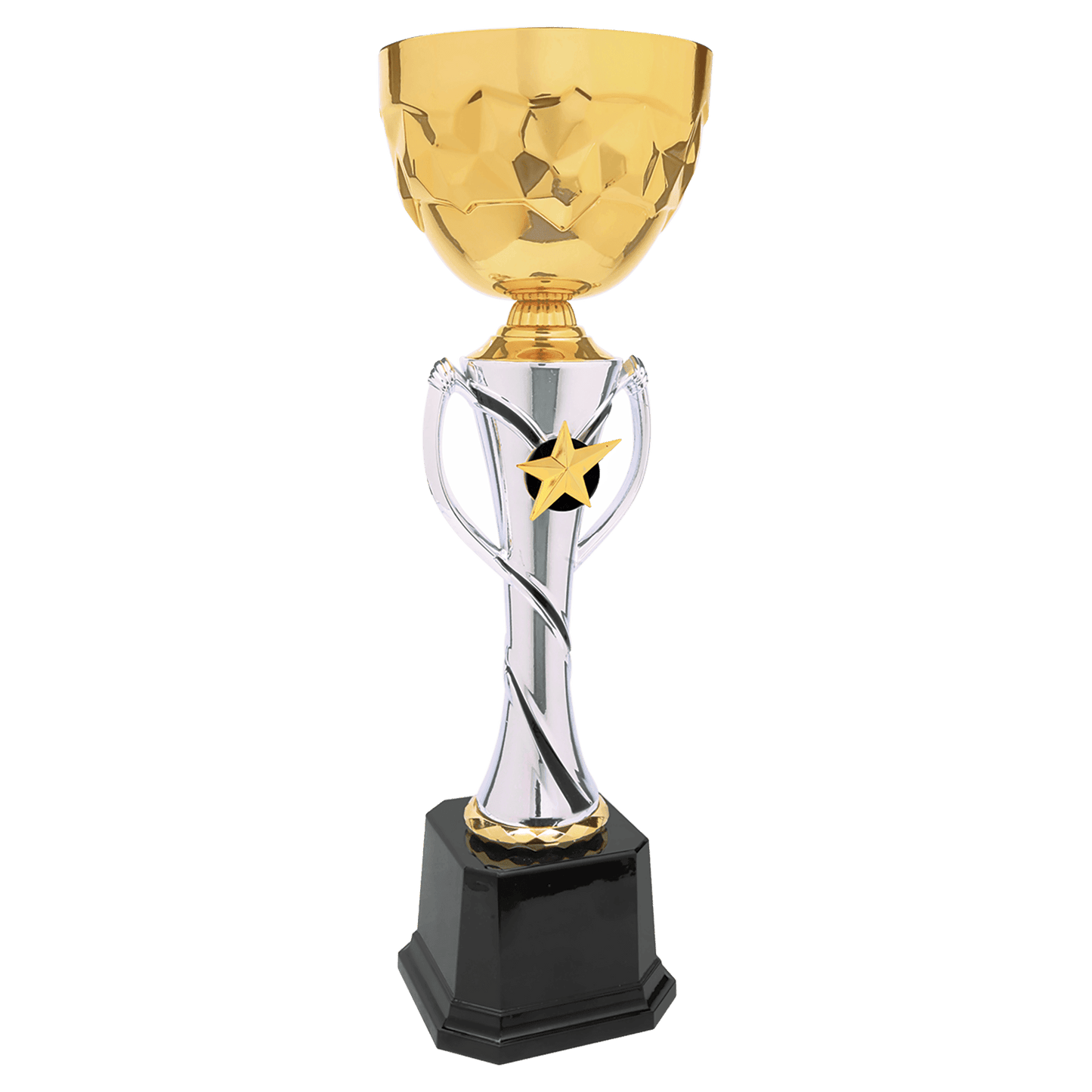 16" Silver/Gold Completed Metal Cup Trophy