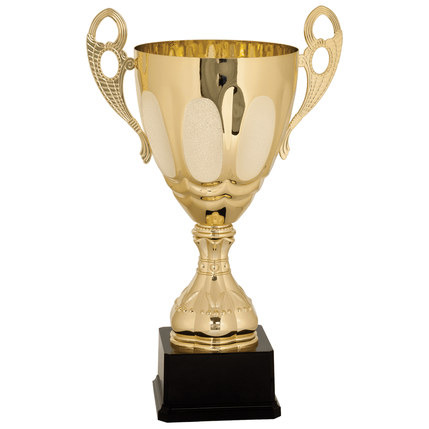 Gold 17 1/2" Completed Metal Cup Trophy on Plastic Base