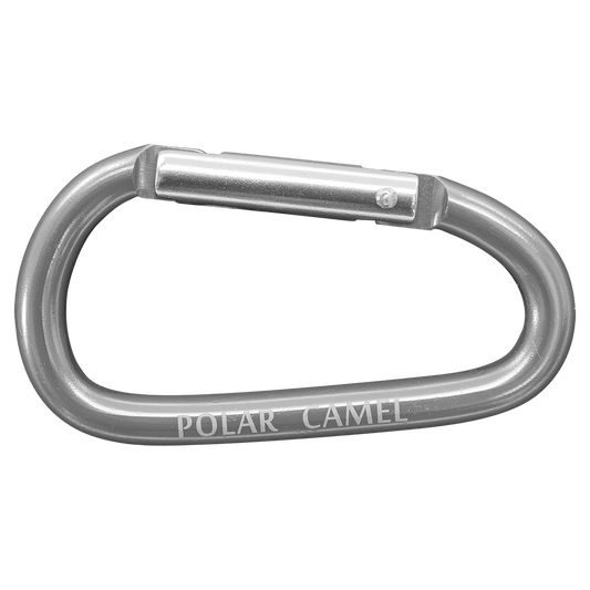 Polar Camel water bottle carabiner clip, attaches to backpacks, gym bags and belt loops
