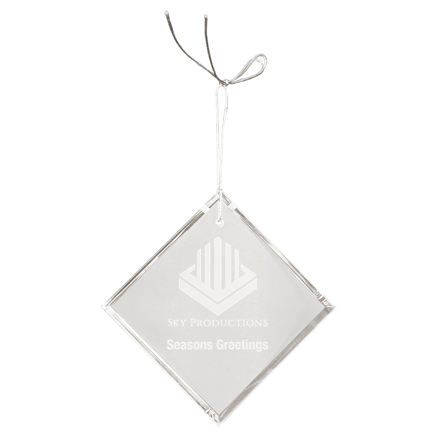 3" Crystal Diamond Ornament crystal award laser engravable