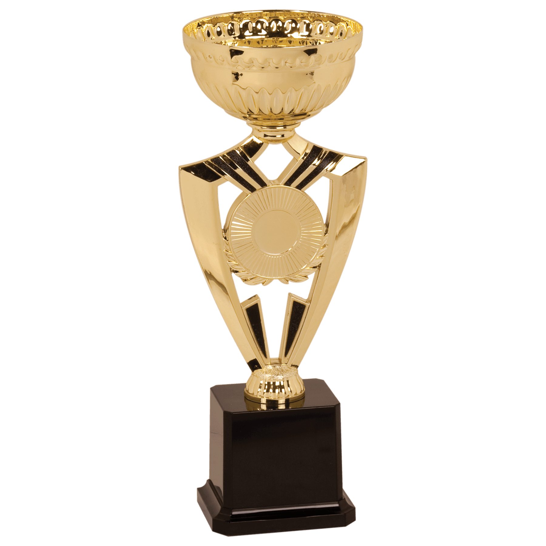 11 1/4" Gold Ribbon 2" Insert Holder Easy Cup Kit