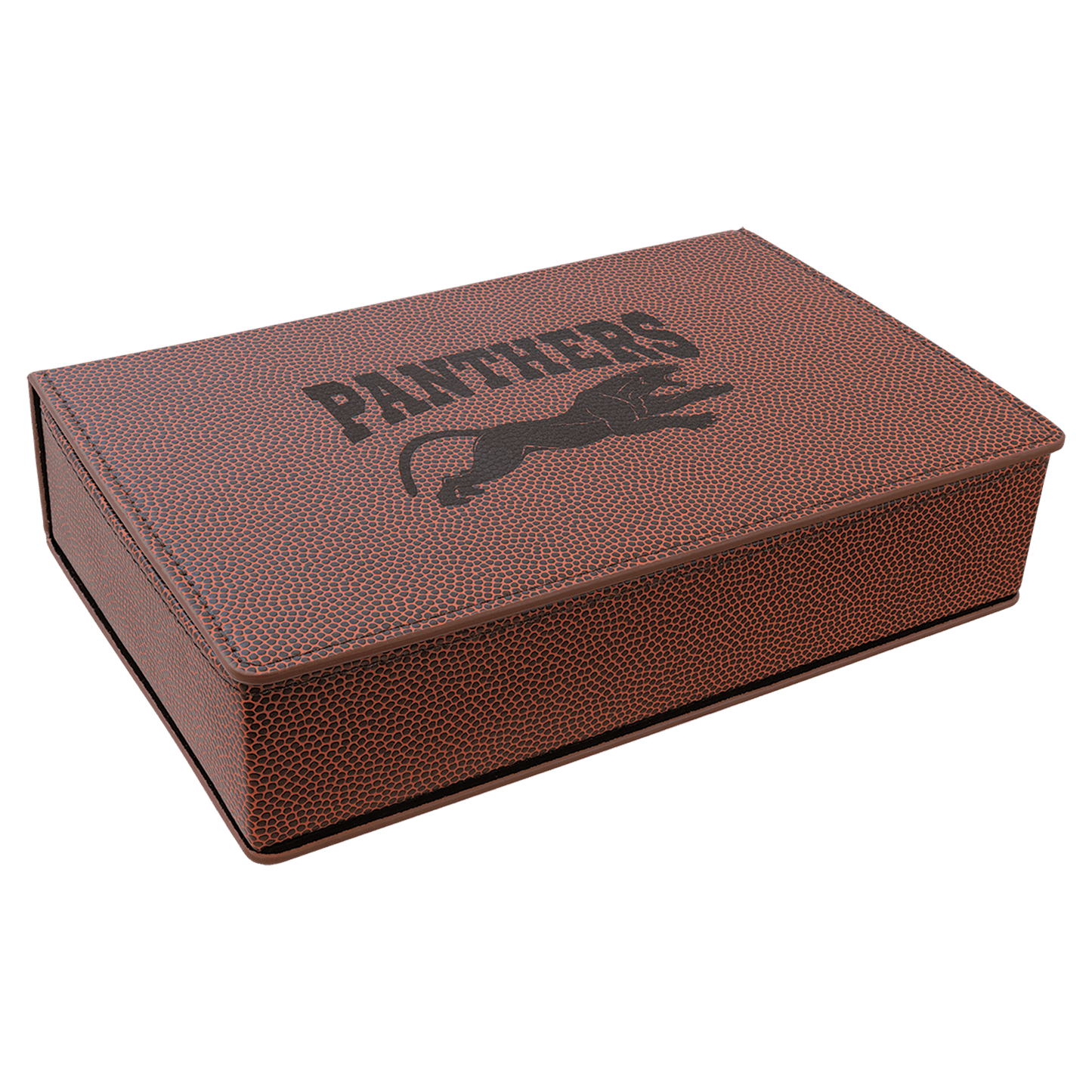 Football 6 oz laser engravable leatherette flask personalized gift