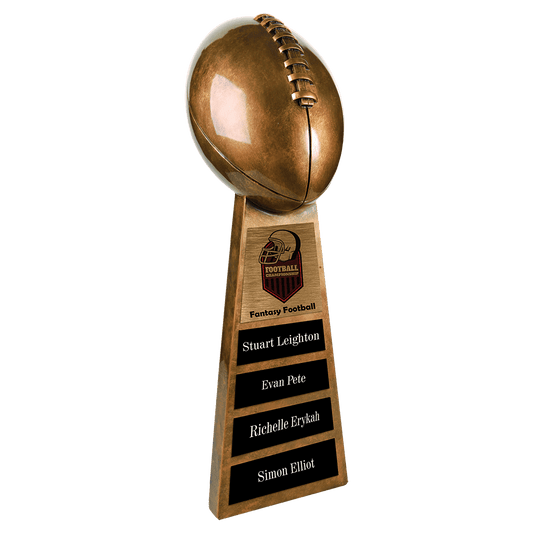 Antique Gold 15" Football Resin