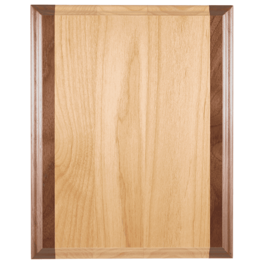 7" x 9" Genuine Red Alder & Genuine Walnut Plaque laser engravable