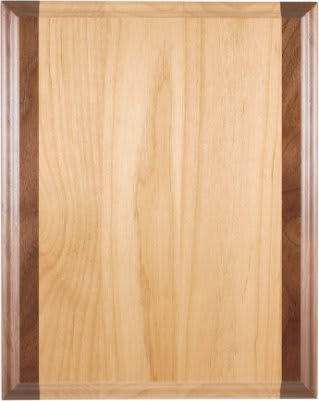 9" x 12" Genuine Red Alder & Genuine Walnut Plaque laser engravable