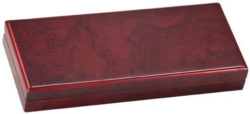 8 3/4" x 3 3/4" Rosewood Finish Gift Box laser engravable