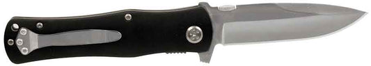 Black 4 1/2" Black Anodized Aluminum Handle Knife laser engravable