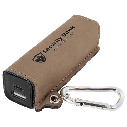 Light Brown " laser engravable leatherette charging mat personalized gift