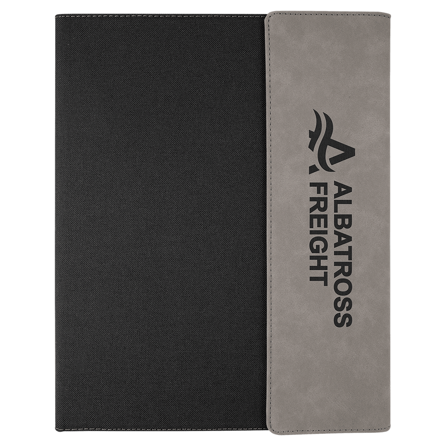 9 1/2" x 12" laser engravable leatherette portfolio notepad professional gift