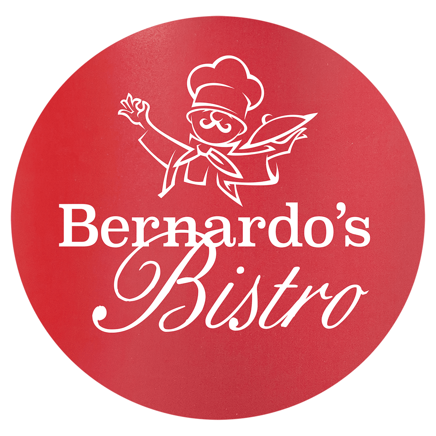 Personalized 3.75 inch round silicone coaster with custom engraved name, monogram or logo